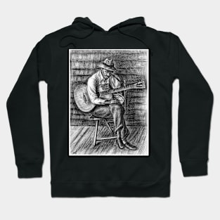 Sleepy Time Down South, Bluesman & Guitar 1941 by Saul Kovner Hoodie